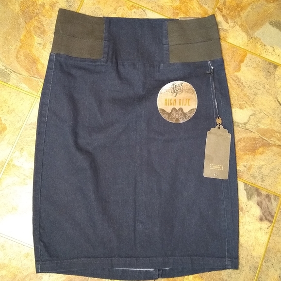 Boom Boom Jeans Dresses & Skirts - Boom Boom Jean high rise denim pencil skirt